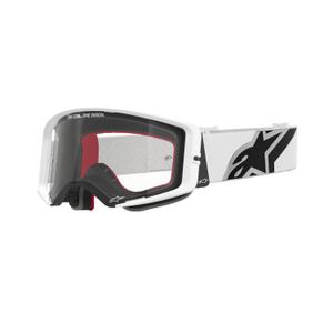 Alpinestars Supertech Corp Motocross-Brille weiß mit klarer Linse