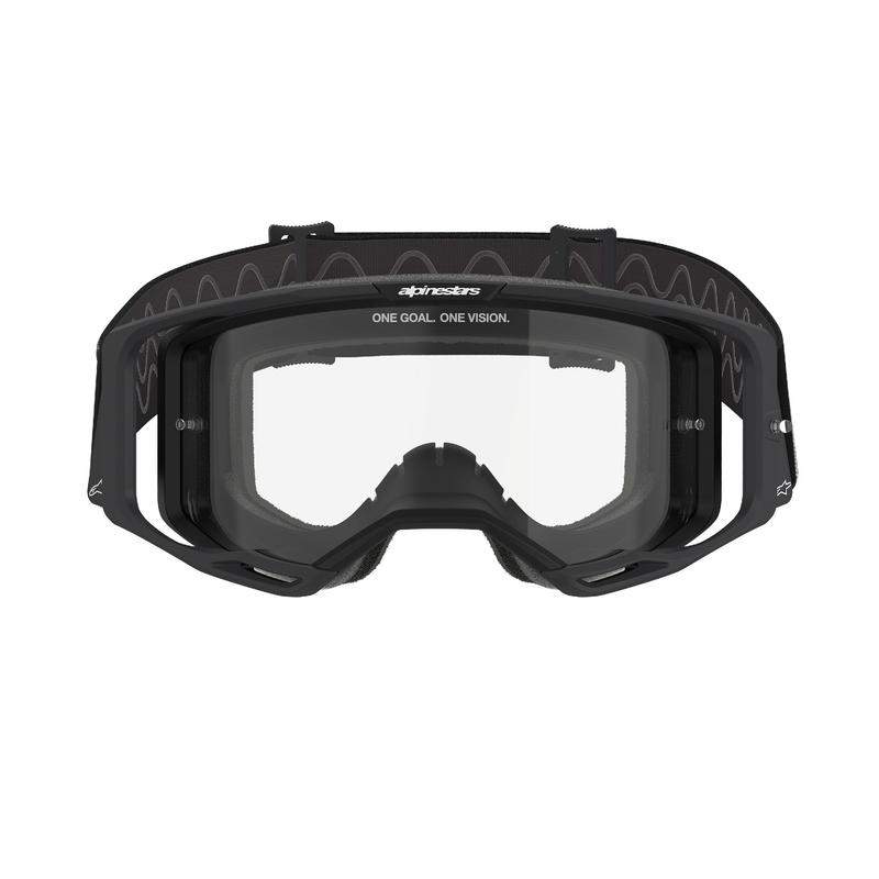 Alpinestars Vision 8 Corp Motocross-Brille schwarz mit klarer Linse