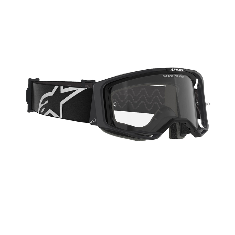 Alpinestars Vision 8 Corp Motocross-Brille schwarz mit klarer Linse