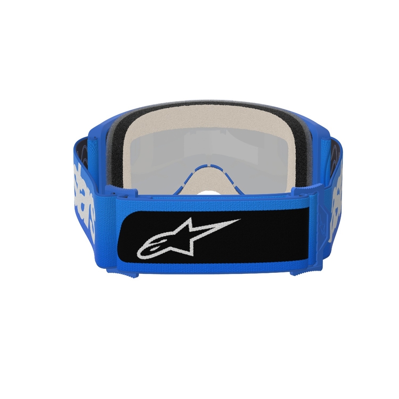 Alpinestars Vision 5 Blaze Blue Motocross-Brille mit blauen Spiegelgläsern