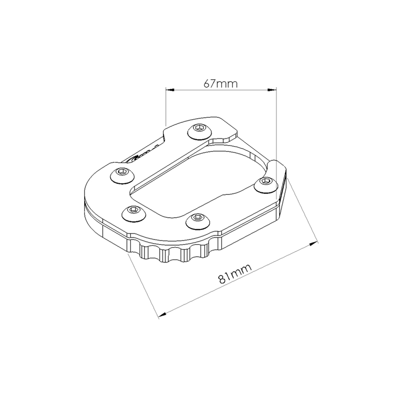 Kickstand extension PUIG schwarz