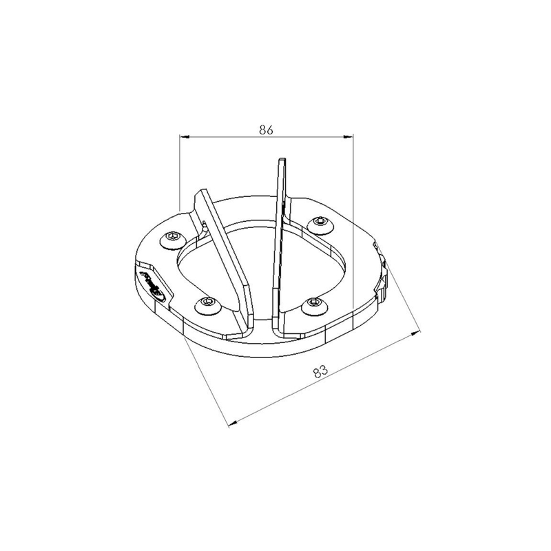 Kickstand extension PUIG schwarz