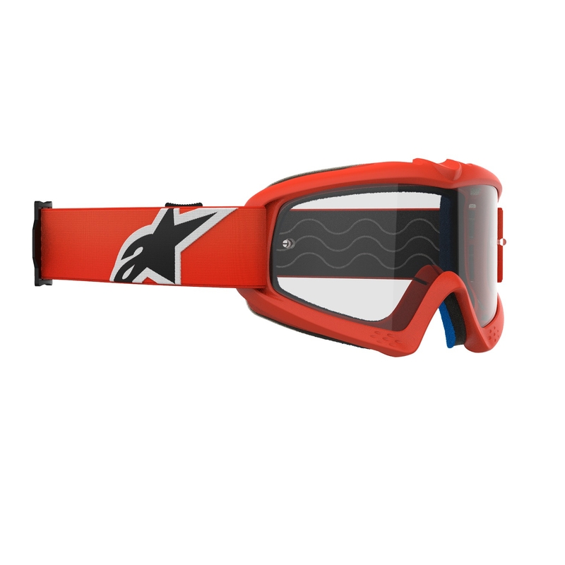 Alpinestars Vision Youth Corp Kinder-Motocross-Brille orange mit klarer Linse