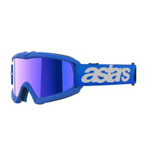 Alpinestars Vision Youth Blaze Kinder-Motocross-Brille blau mit verspiegelten blauen Gläsern
