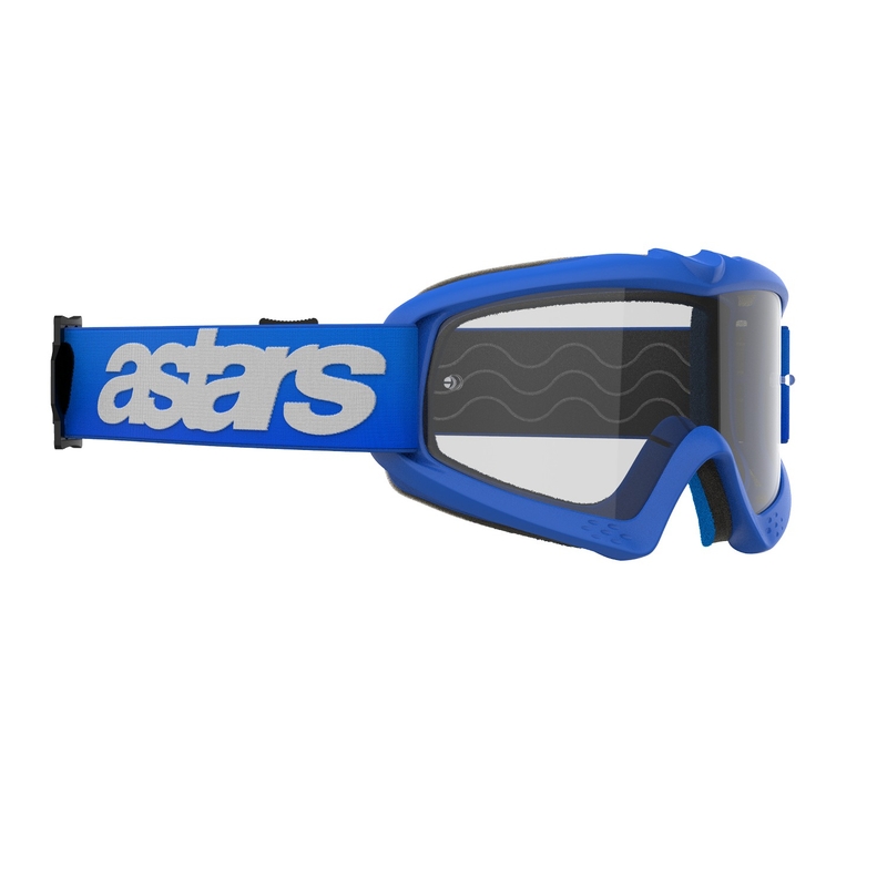 Alpinestars Vision Youth Blaze blaue Motocross-Brille mit klaren Gläsern