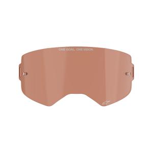 Plexiglas für die Alpinestars Supertech-Brille Orange-Braun-Afterburn