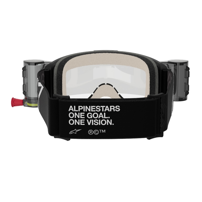 Alpinestars Vision 5 Corp ROLL-OFF Wide Vision Motocross-Brille schwarz mit klarer Linse