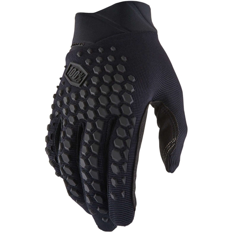 Motocross-Handschuhe 100 % Geomatic schwarz