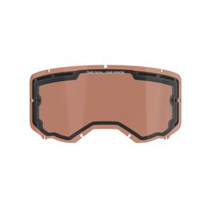 Plexiglas für die orange-braune Afterburn-Brille Alpinestars Vision 8/5/3 mit doppeltem Antibeschlag