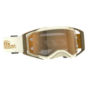 SCOTT Prospect PRO Circuit AMP Motocross-Brille beige-braun mit goldenem Plexiglas