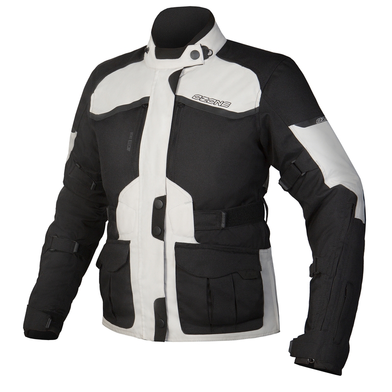 Women's Ozone Explorer II Grau und Schwarz Motorrad Jacke Ausverkauf