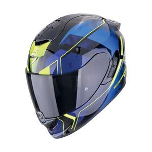 Integrierter Motorradhelm Scorpion EXO-1400 EVO II AIR INTENSIO schwarz-blau