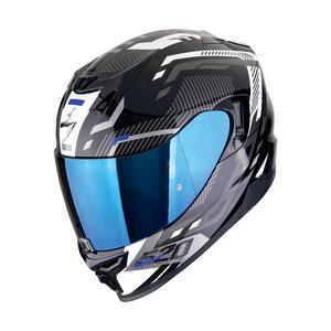 Integrierter Motorradhelm Scorpion EXO-520 EVO AIR RANKA schwarz-weiß-blau