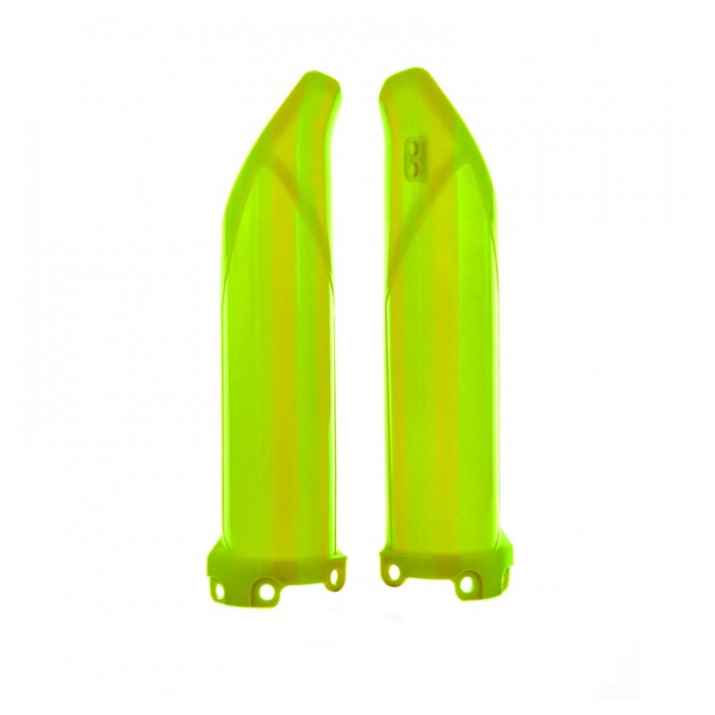 Fork Guards POLISPORT Yellow fluo für KAWASAKI KX 250 (F) 4T 2009-2026, KAWASAKI KX 450 (F) 2009-2026