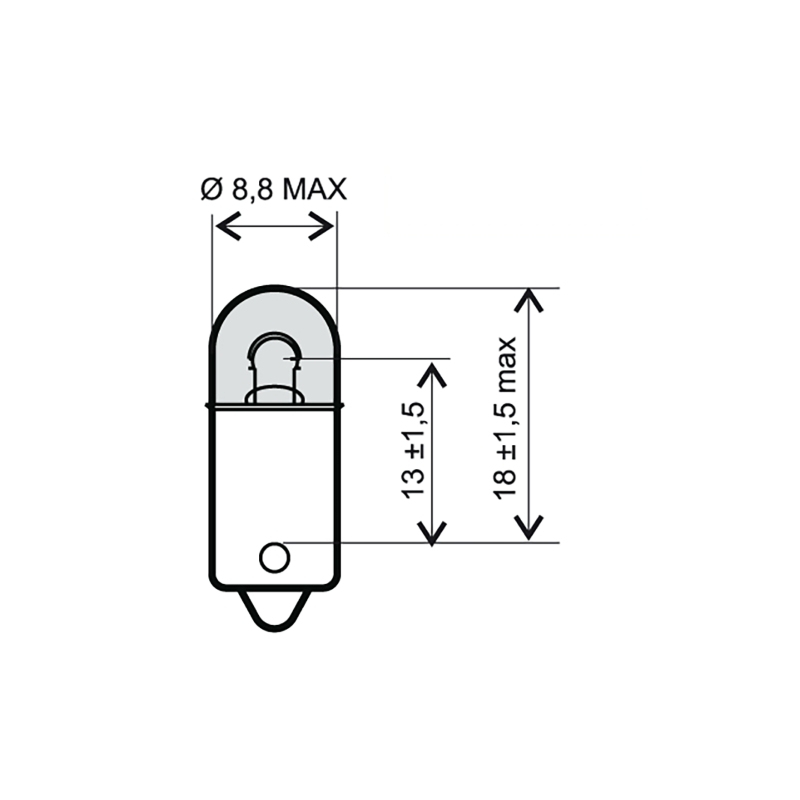Lamp RMS 6V 4W BA9S (10pcs)