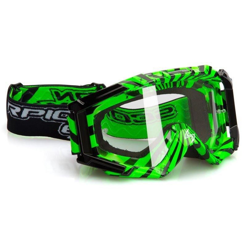 Motocross-Schutzbrille Scorpion E15 fluo grün-schwarz