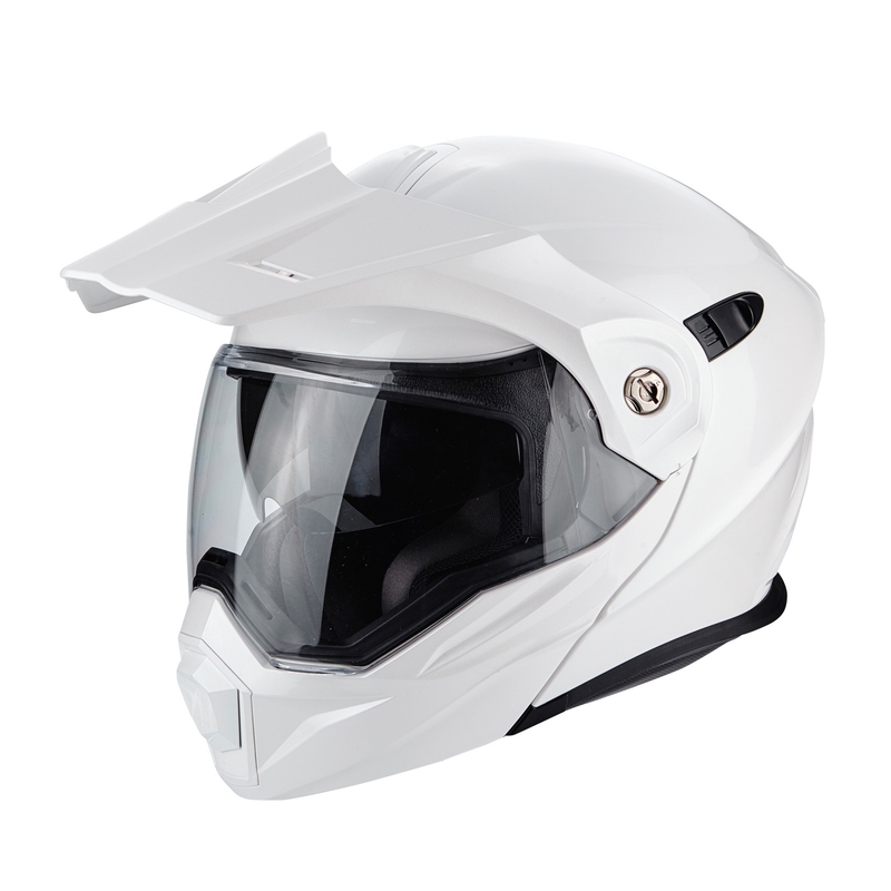Klappbarer Endurohelm Scorpion ADX-1 Solid perlweiß