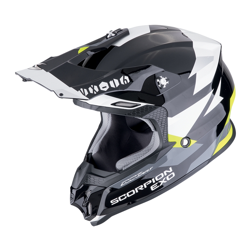 Scorpion VX-16 EVO AIR ROD Motocross-Helm schwarz-fluo gelb