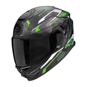 Integrierter Motorradhelm Scorpion EXO-GT SP Air Augusta schwarz-grau-grün
