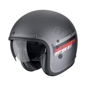 Offener Motorradhelm Scorpion Belfast Evo ADONIS mattsilber-schwarz
