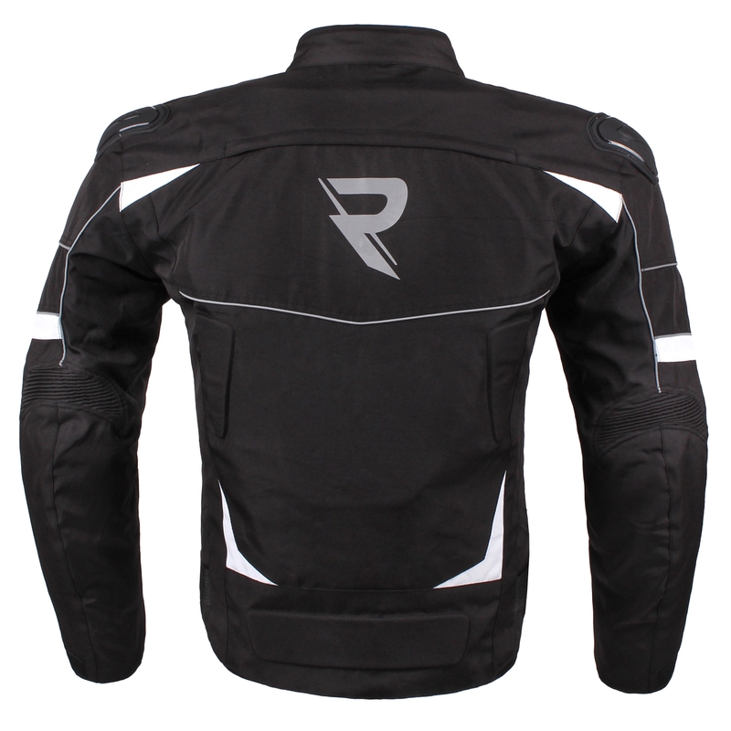 Street Racer Spark Motorradjacke in Schwarz und Weiß