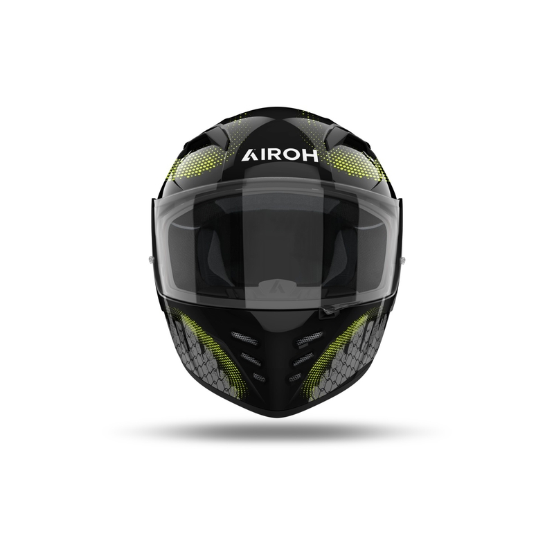 Integraler Motorradhelm Airoh CONNOR Gamer schwarz-grau-fluo gelb