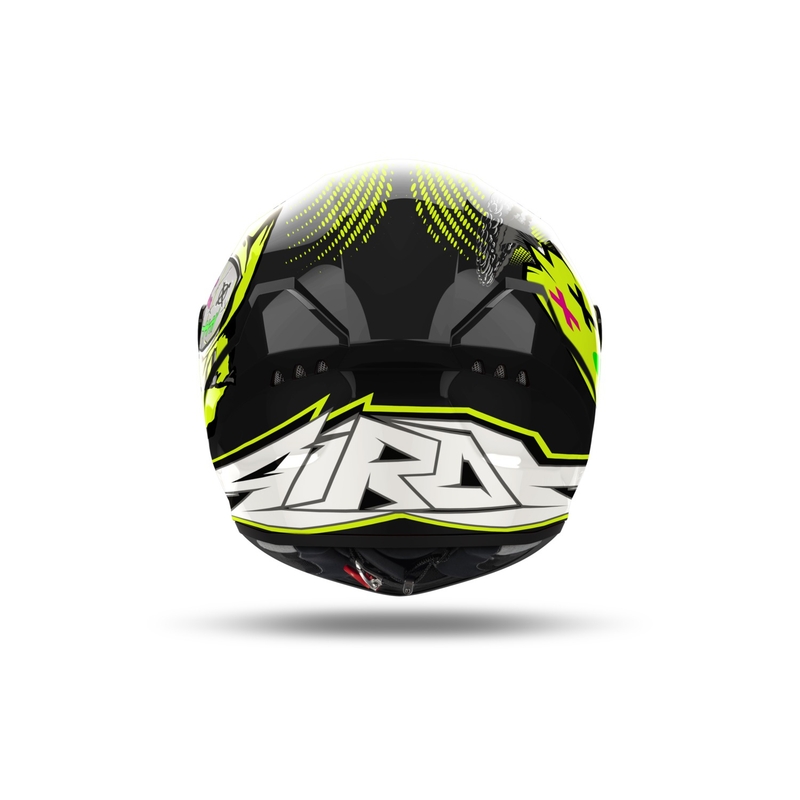 Integraler Motorradhelm Airoh CONNOR Gamer schwarz-grau-fluo gelb