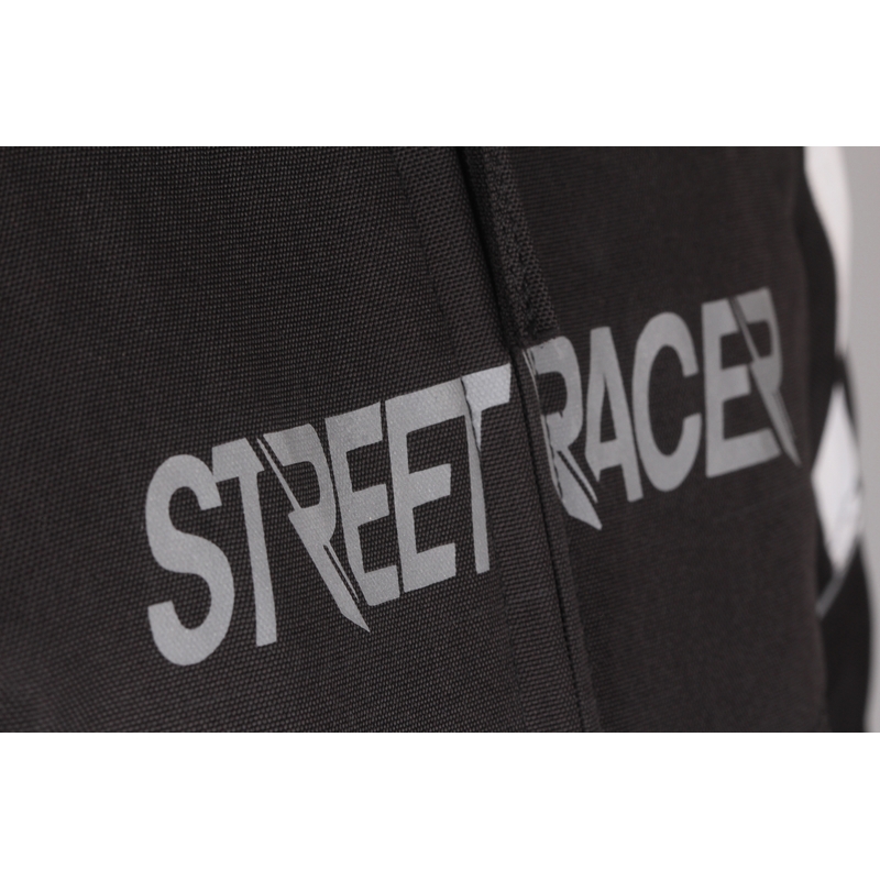Street Racer Spark Motorradjacke in Schwarz und Weiß