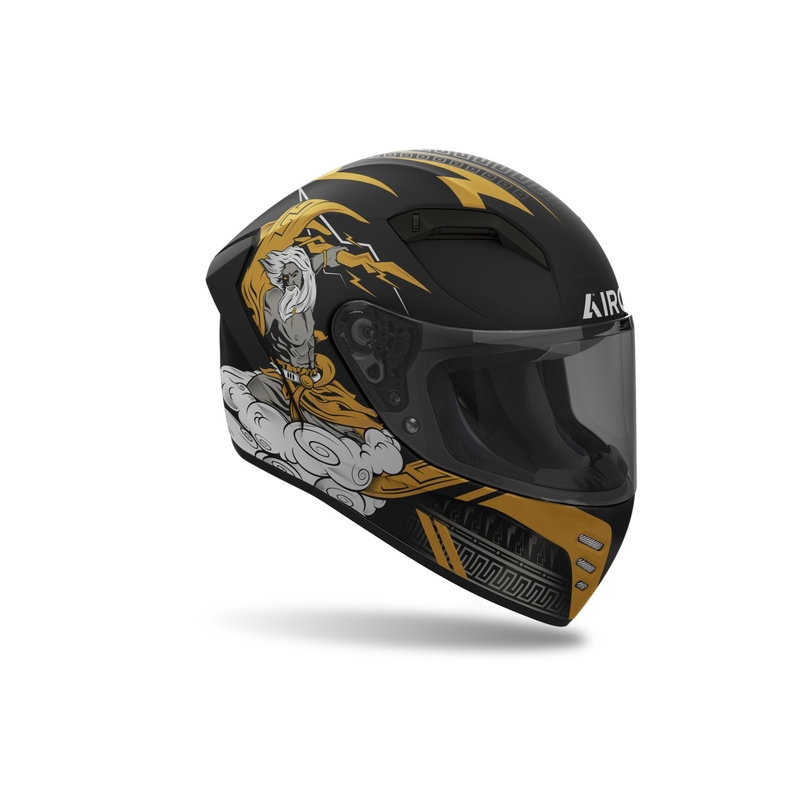 Integrierter Motorradhelm Airoh CONNOR Zeus mattschwarz-gold