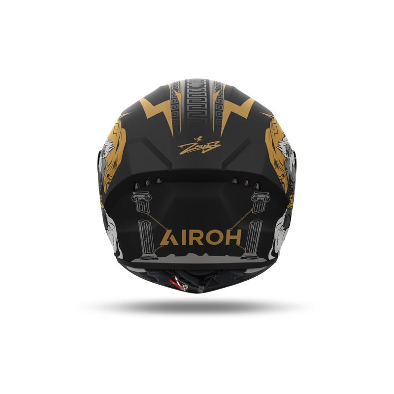 Integrierter Motorradhelm Airoh CONNOR Zeus mattschwarz-gold