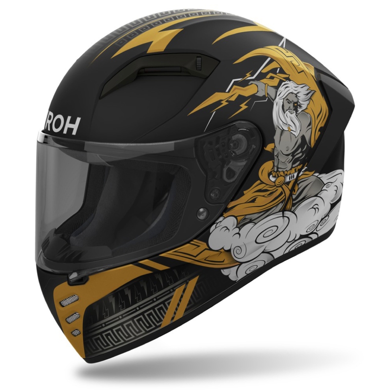 Integrierter Motorradhelm Airoh CONNOR Zeus mattschwarz-gold