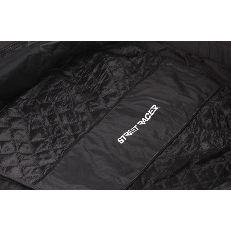 Street Racer Spark Motorradjacke in Schwarz und Weiß