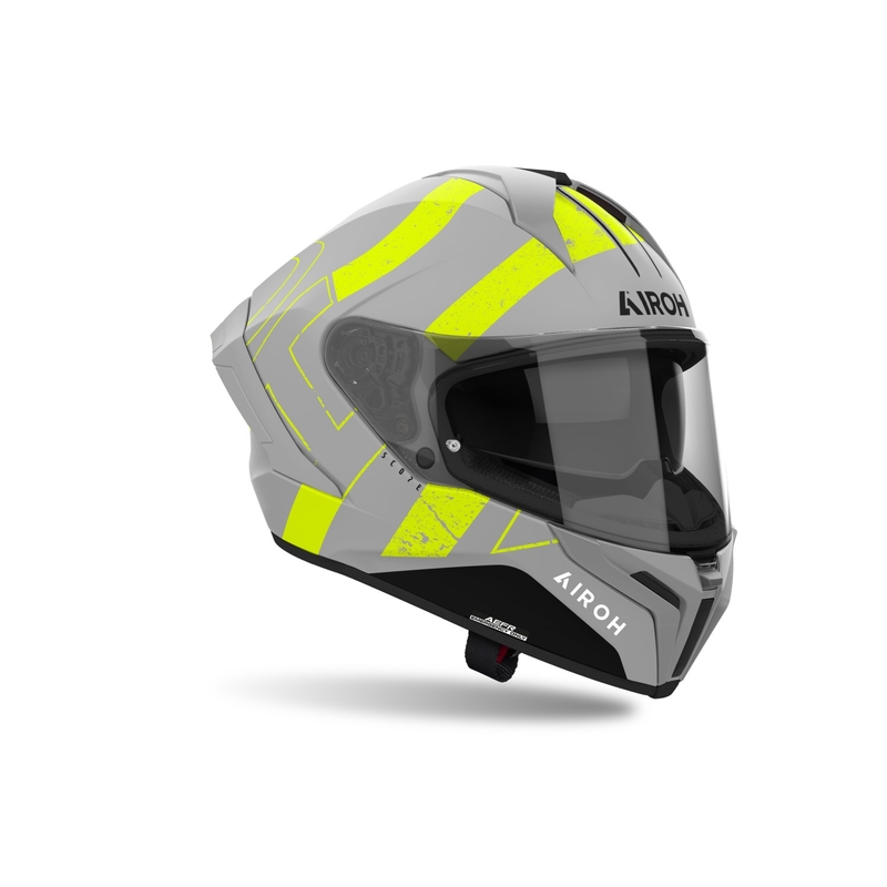 Integrierter Motorradhelm Airoh MATRYX Scope mattgelb