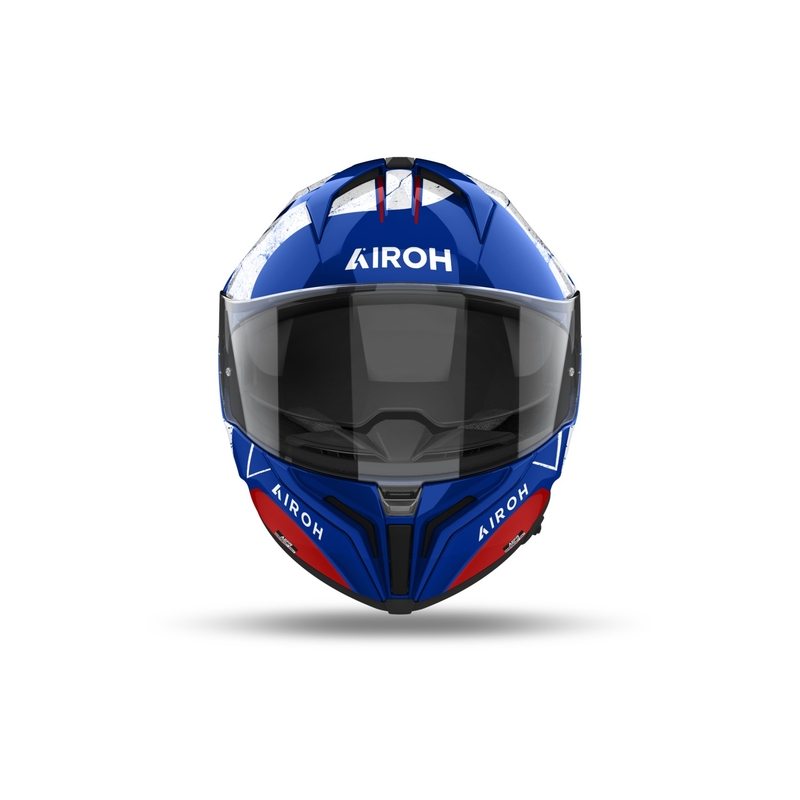Integrierter Motorradhelm Airoh MATRYX Scope blau-rot