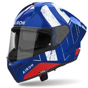 Integrierter Motorradhelm Airoh MATRYX Scope blau-rot