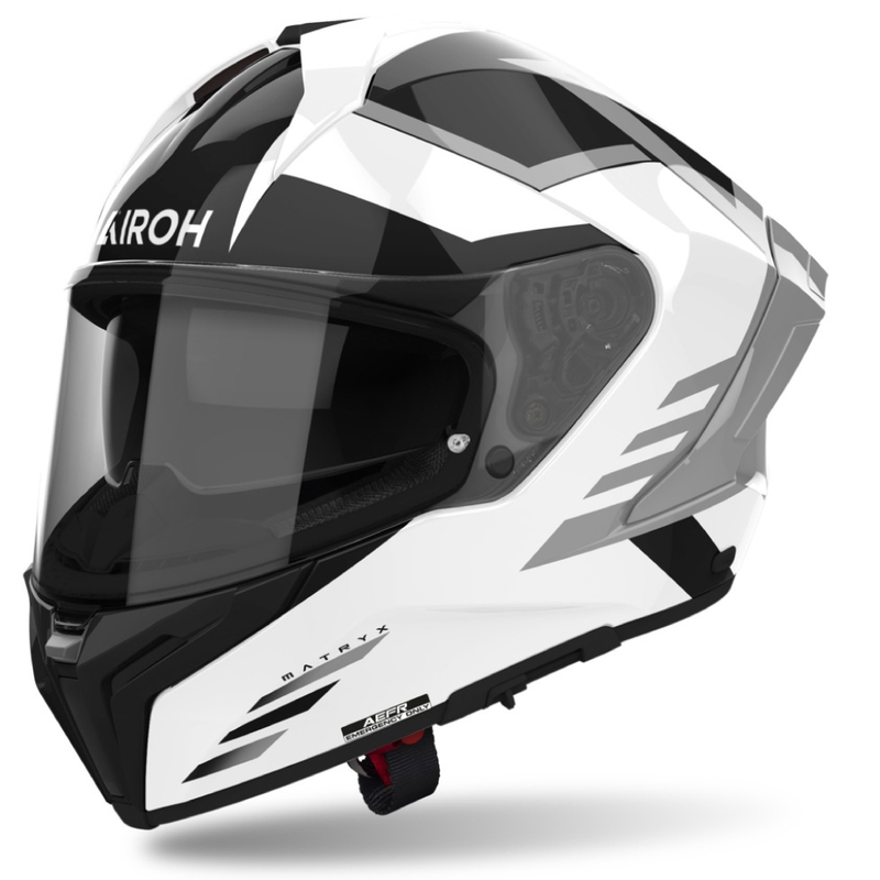 Integrierter Motorradhelm Airoh MATRYX Thron weiß