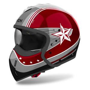 Modularer Motorradhelm Airoh J110 Command glänzend rot