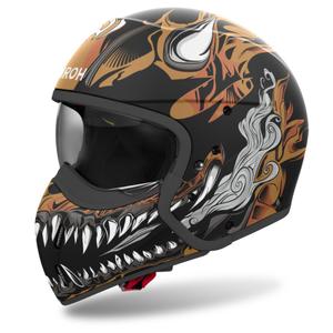 Airoh J110 Oni Mattschwarzer modularer Motorradhelm