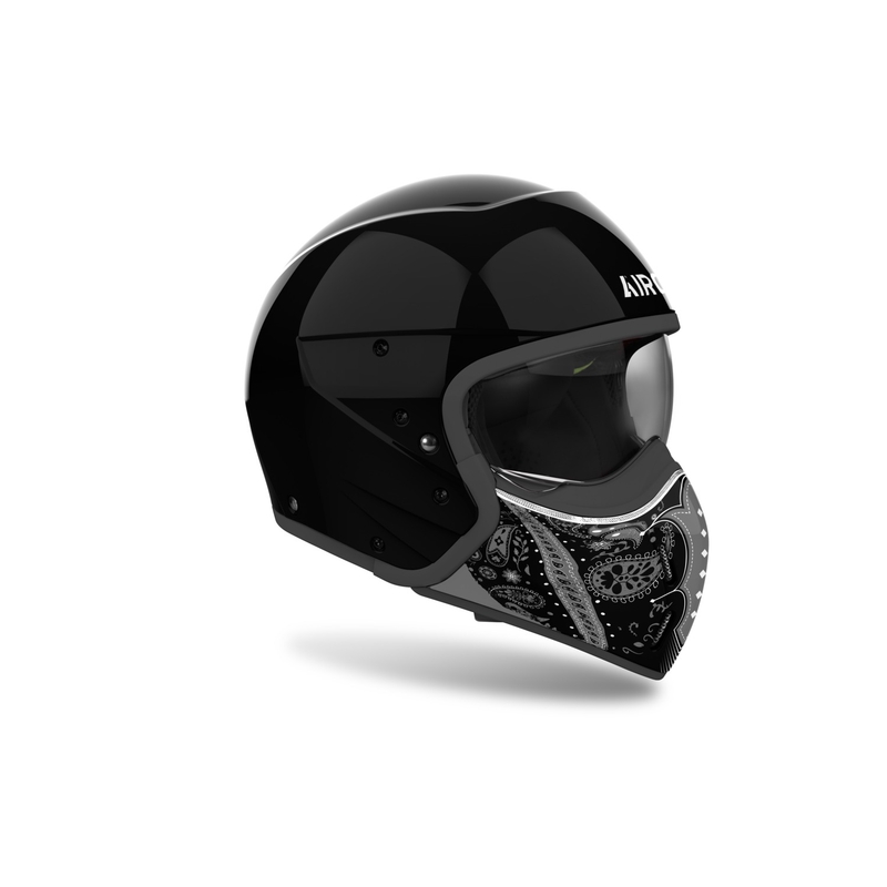 Modularer Motorradhelm Airoh J110 Paesly glänzend schwarz