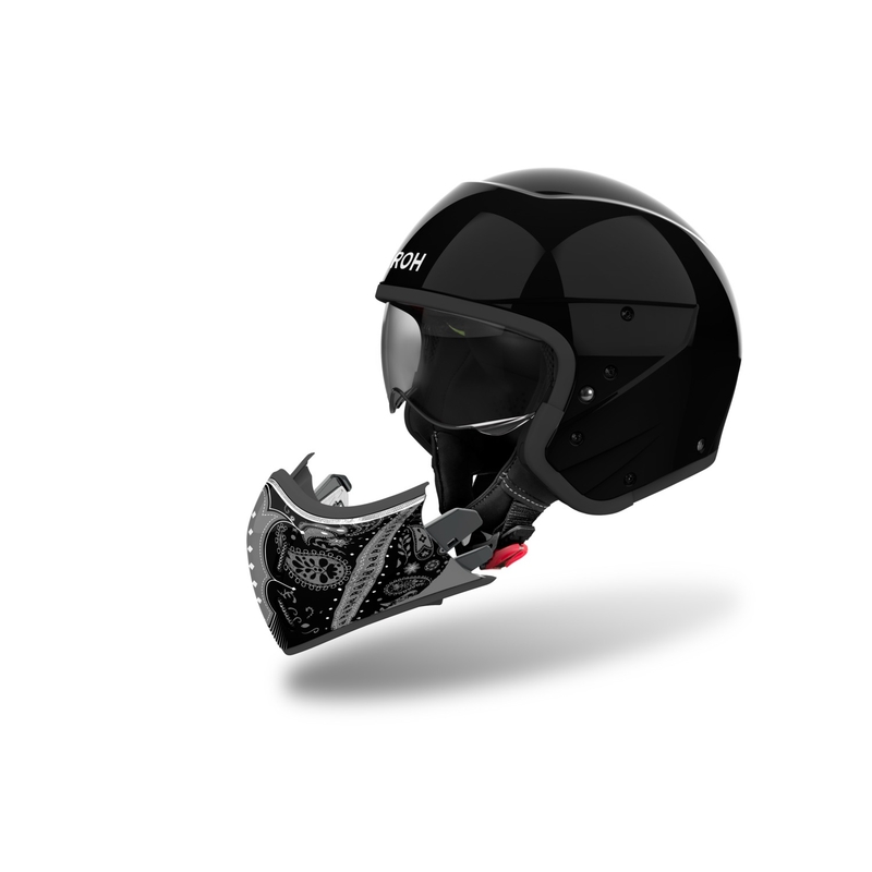 Modularer Motorradhelm Airoh J110 Paesly glänzend schwarz