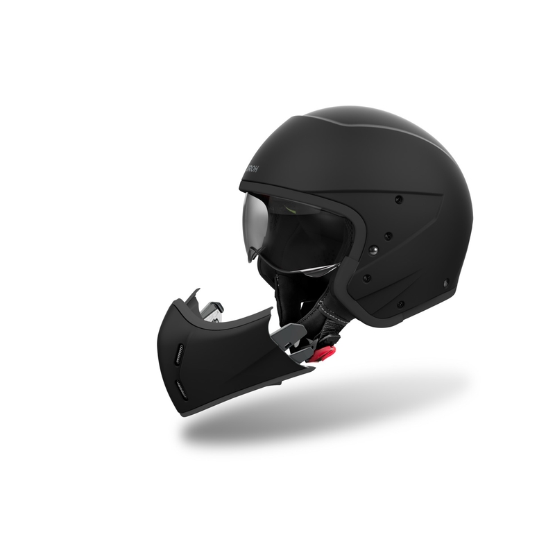 Modularer Motorradhelm Airoh J110 Farbe mattschwarz