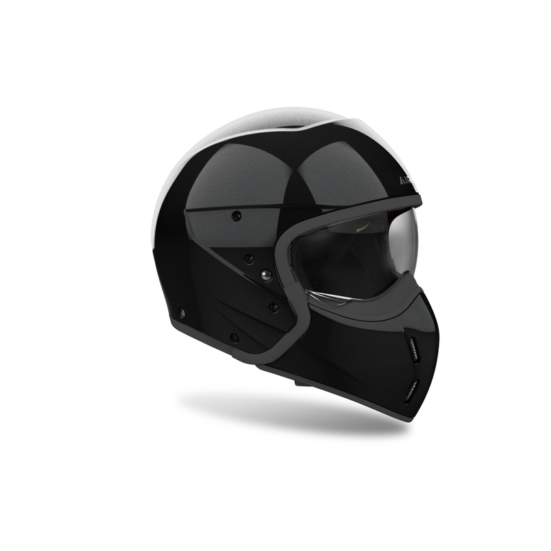 Modularer Motorradhelm Airoh J110 Farbe glänzend schwarz