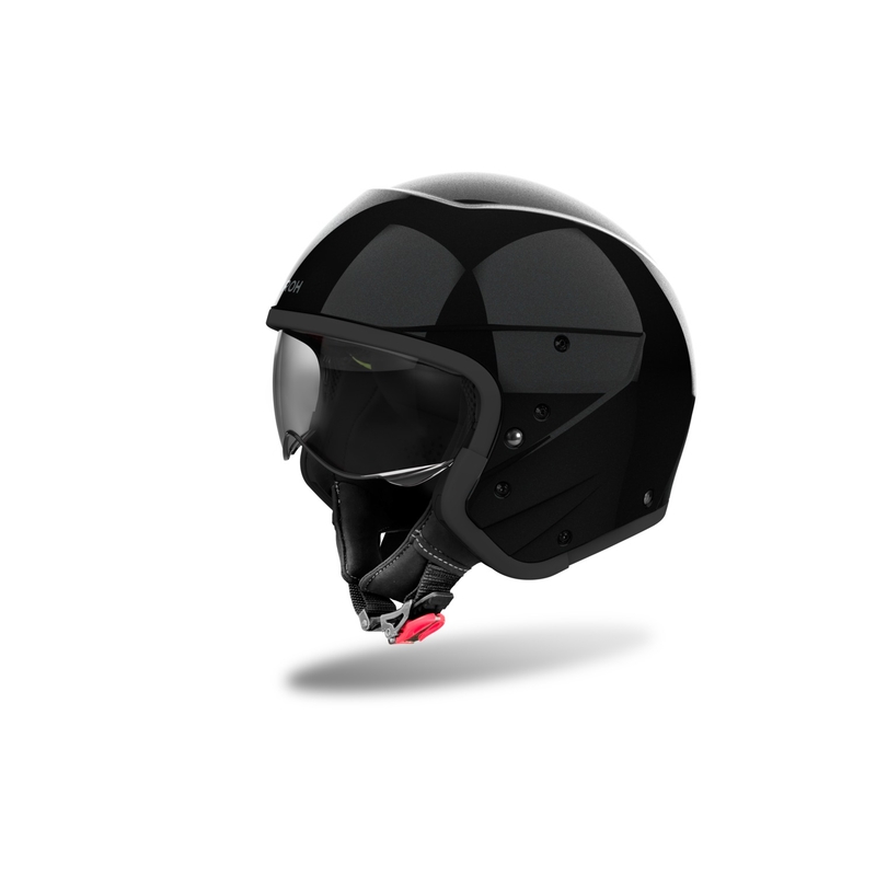 Modularer Motorradhelm Airoh J110 Farbe glänzend schwarz