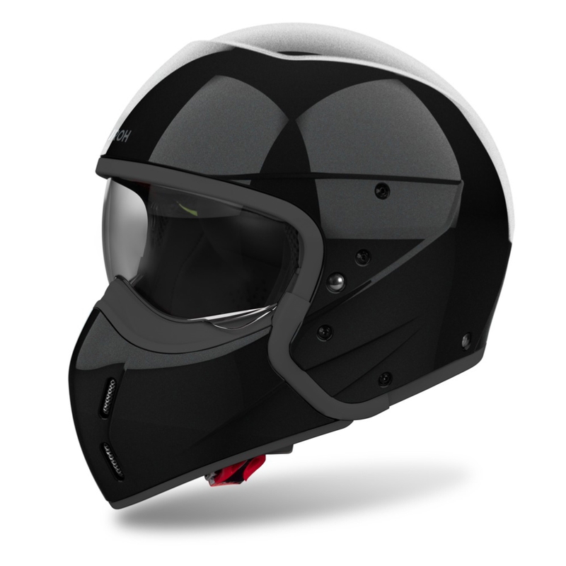 Modularer Motorradhelm Airoh J110 Farbe glänzend schwarz