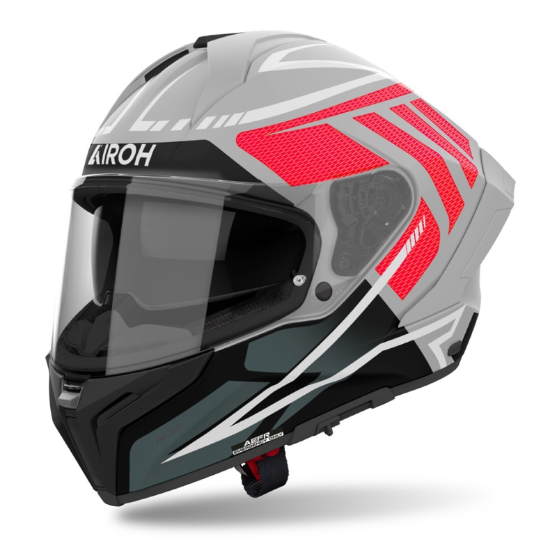 Integrierter Motorradhelm Airoh MATRYX Rider mattrot