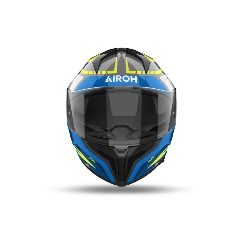 Integrierter Motorradhelm Airoh MATRYX Rider glänzend blau