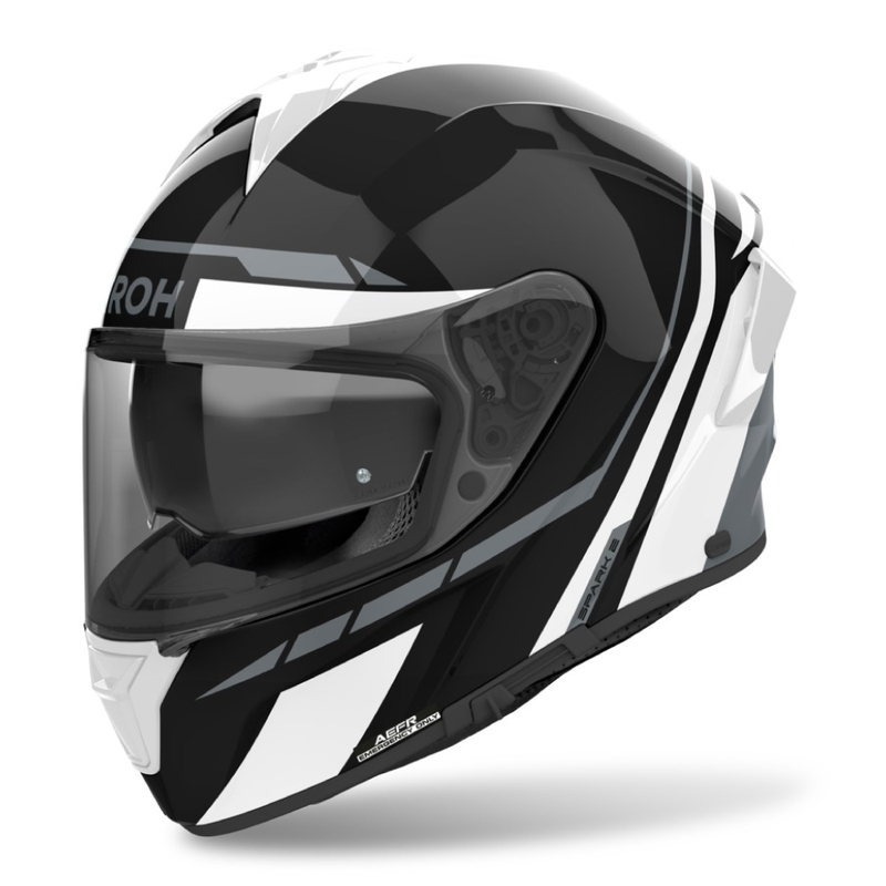 Airoh SPARK 2 Spinner Integral-Motorradhelm glänzend weiß