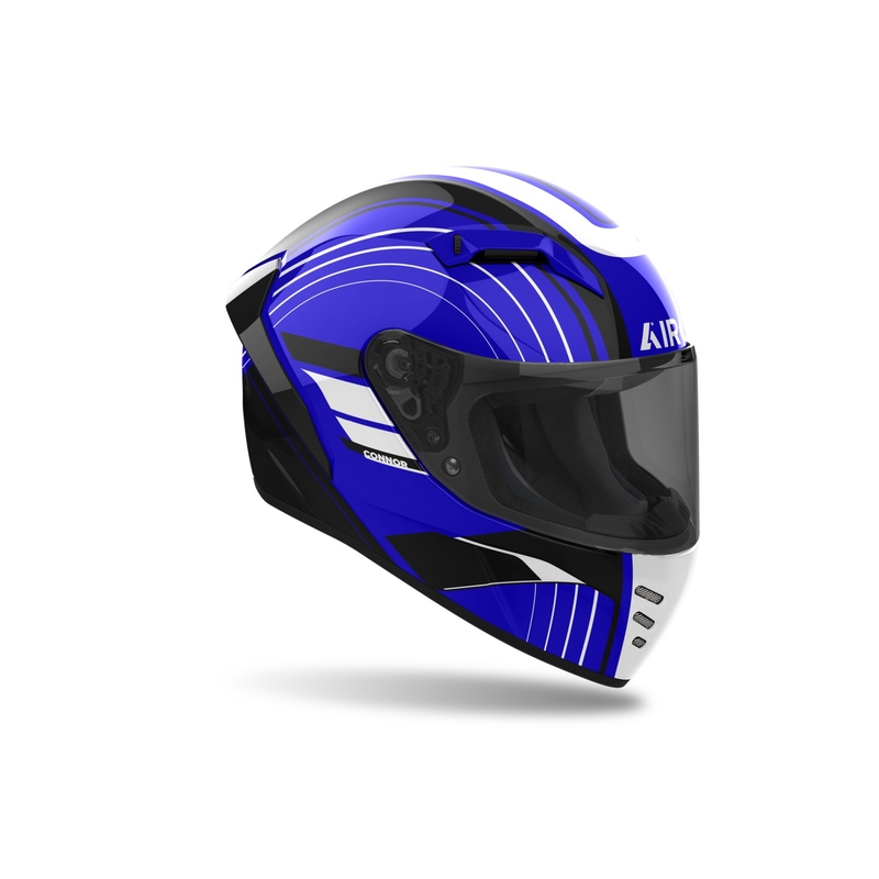 Integrierter Motorradhelm Airoh CONNOR Achieve glänzend blau