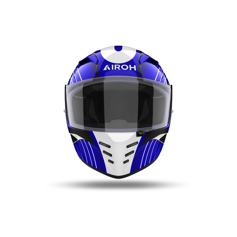 Integrierter Motorradhelm Airoh CONNOR Achieve glänzend blau