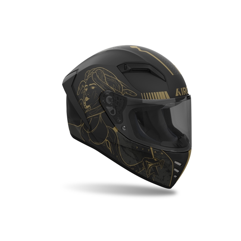 Integrierter Motorradhelm Airoh CONNOR Titan mattschwarz